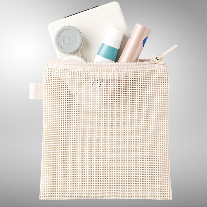 ハードメッシュフラットポーチ・SS