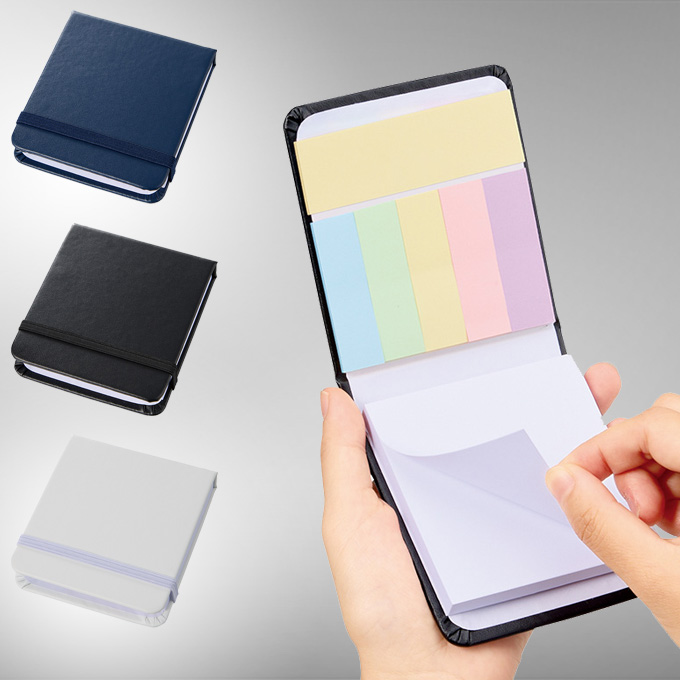 合皮カバー付箋セット・S