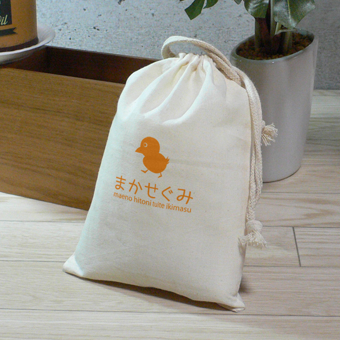 コットン巾着袋・M