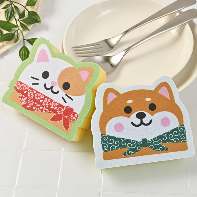 わんにゃんキッチンスポンジ