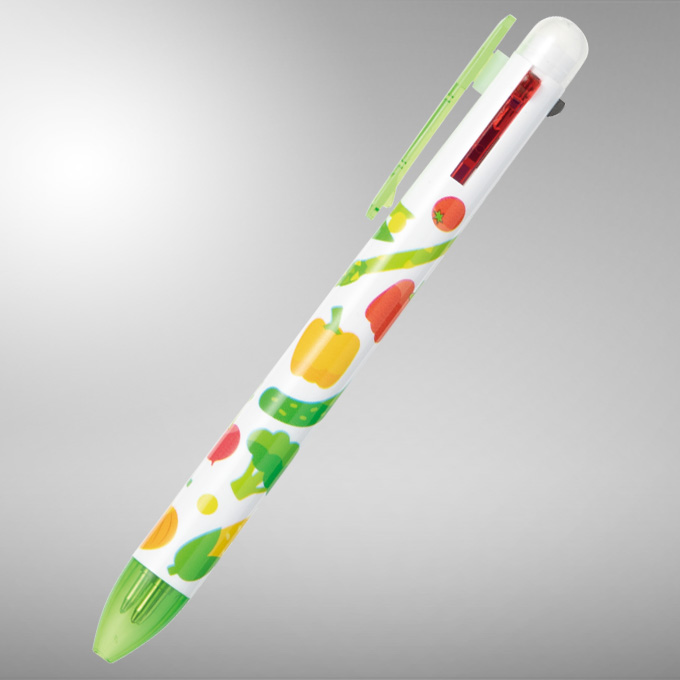 4色ボールペン・野菜柄