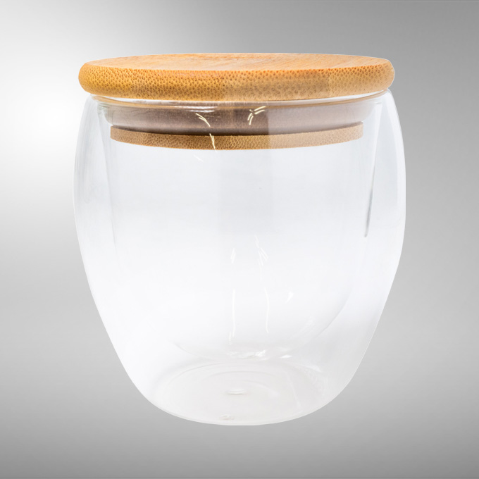 蓋付ダブルウォール耐熱グラス250ml