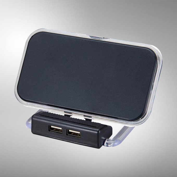 2USBポート付ワイヤレス充電器アスタブ