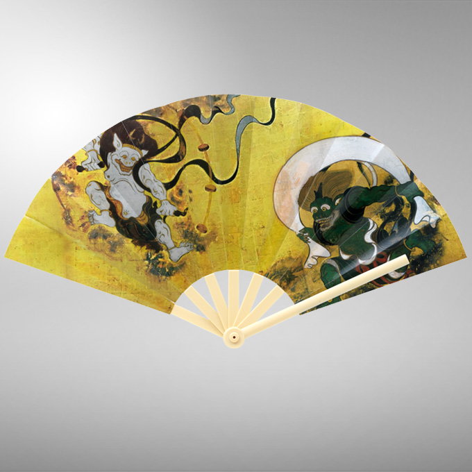 防滴扇子・風神雷神