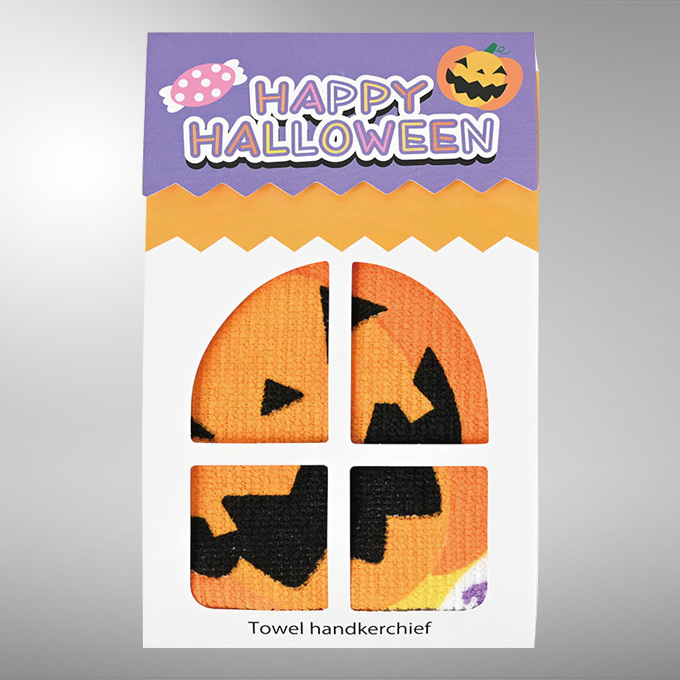 ハッピーハロウィンタオルハンカチ