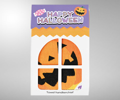 ハッピーハロウィンタオルハンカチ
