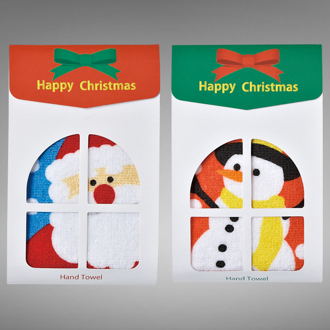 ハッピークリスマス・ハンドタオル